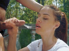deepthroat outdoor gif