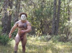 Michael Myers walking hardon outdoors 0240 gif