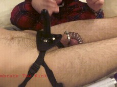 chastity handjob gif