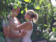 Mature wife Jodi West sneaks off  guest to make out p2 gif