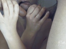 FMM double blowjob with dildo gif