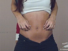 tickling girls tummy finger nails gif