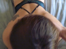 Squeezing that ass while she sucks my cock gif