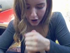 blonde handjob car 2 mar gif