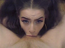 Pigtailed British slut deepthroats gif