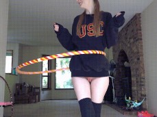 Bottomless hoola hooping gif