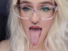 Blonde  Cutie Begging for Cum 2 gif