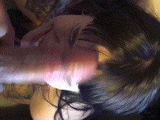 Egirl deepthroats cock slap gif