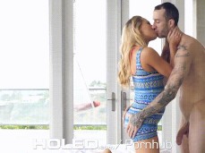 Carter Cruise making out and getting teased gif