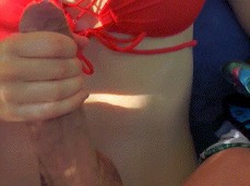 #handjob #cumshot #tits gif