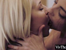 Hot lesbian kissing gif