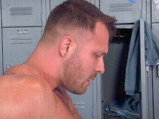  & Bruno Bernal; locker room; blow job 0158 gif