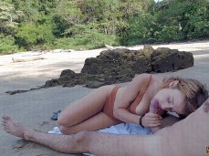 Beach Handjob gif