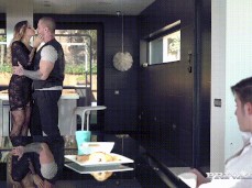 slut wife kisses husband's bully gif