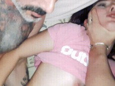 Runs Home to three Horny Guys gif