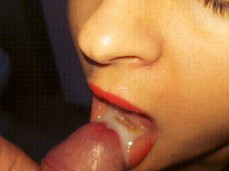 Cum in mouth gif