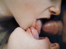 double blowjob cumshot gif