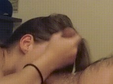 Cum Handjob Mouth gif