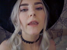 Eva Elfie Cosplay Cum Face gif