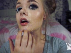 Cumslut facial gif