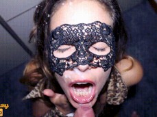 Huge cumshot in my face, facial AllyLuxury gif