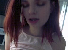 Big natural tits girl gives a amazing tittyfuck gif