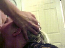 Ashlynne sloppy face thrusts gif