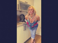 Annabel's Wet T Shirt Big Tits Washing up Play 1 gif