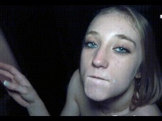 Lily Foxx swallow cum gif