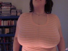 Huge Boob Sheer Shirt Stretch N Shake gif