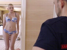 Riley Nixon doing hotel tease 01 gif