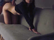 husband watching wife gif