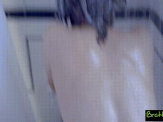 Step Sister gets dick in shower unexpectedly | Izzy Bell gif