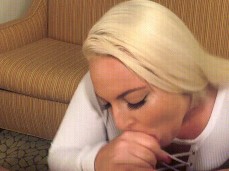 Blonde slut Macy Cartel bribes her college professor with blowjob gif