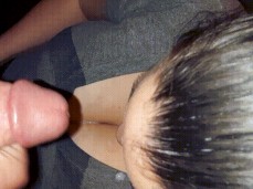 Cum on Cleavage gif