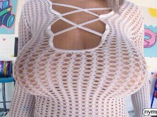 gabbie showing off tits gif