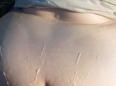 Cum Explosion on BBW Back gif
