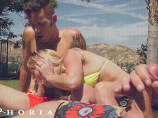 Lisey Sweet's husband jacks off watching her suck the pool boy's cock 01 gif