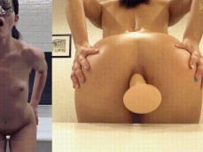 amateur anal dildo ride gif