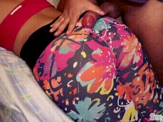 Grind Cum on Yoga Pants gif