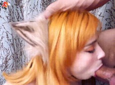 Sweetie Fox Deepthroat gif