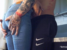 Juicy ass in Jeans gif