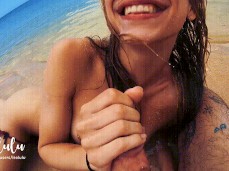 Beach cumshot gif