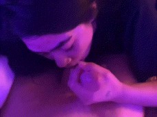 spit handjob gif