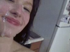 Lucas and Daisy Cum Face gif