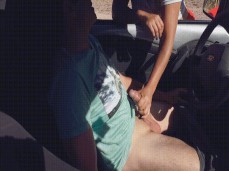amateur car stranger handjob gif