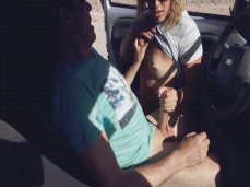 amateur car stranger handjob gif