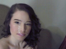 Daisy sticky facial gif