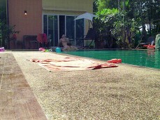 James  sucked off at edge of pool gif