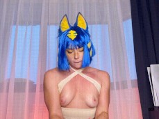 Cosplay Ankha gif